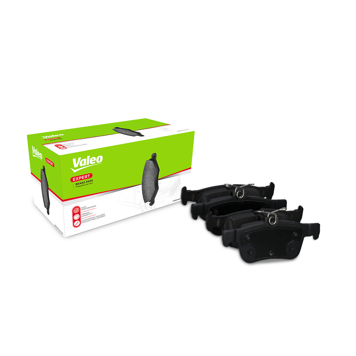 Jeu de 4 plaquettes de frein VALEO 302649A